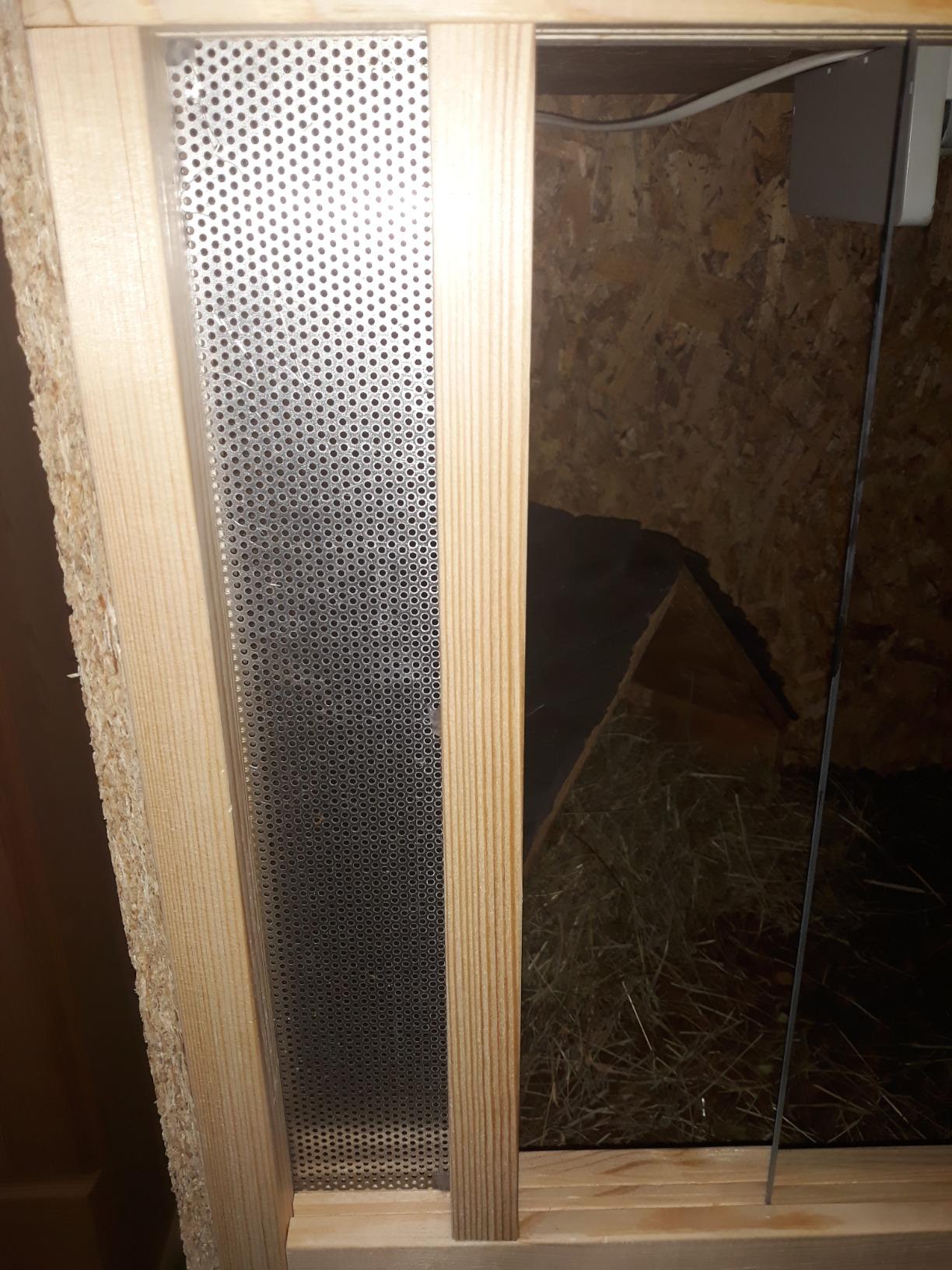 Repiterra Terrarium Frontbelüftung Holzterrarium 120x60x60 natürlich