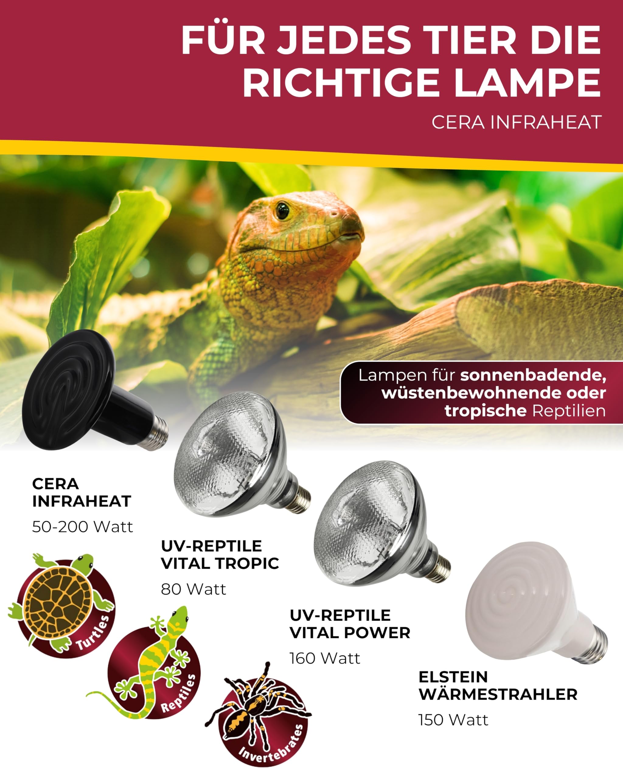 Hobby Cera Infraheat 100 W Keramikstrahler ohne Licht