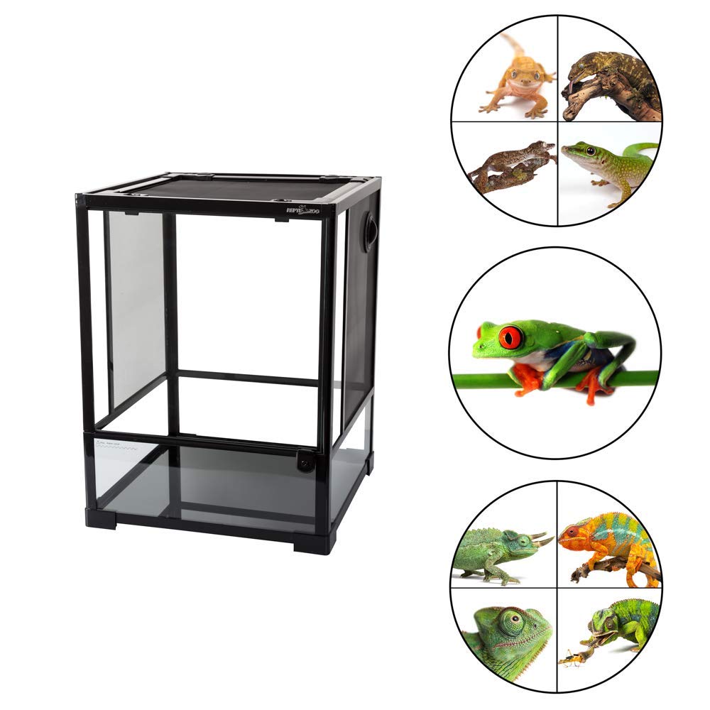 ReptiZoo RK0110NS Glasterrarium 45x45x60 cm Schwenktür hoch