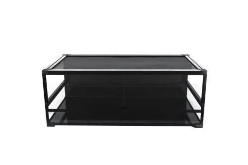 REPTI ZOO Easy-Build NRK0126 Glasterrarium 120x60x45 cm schwarz