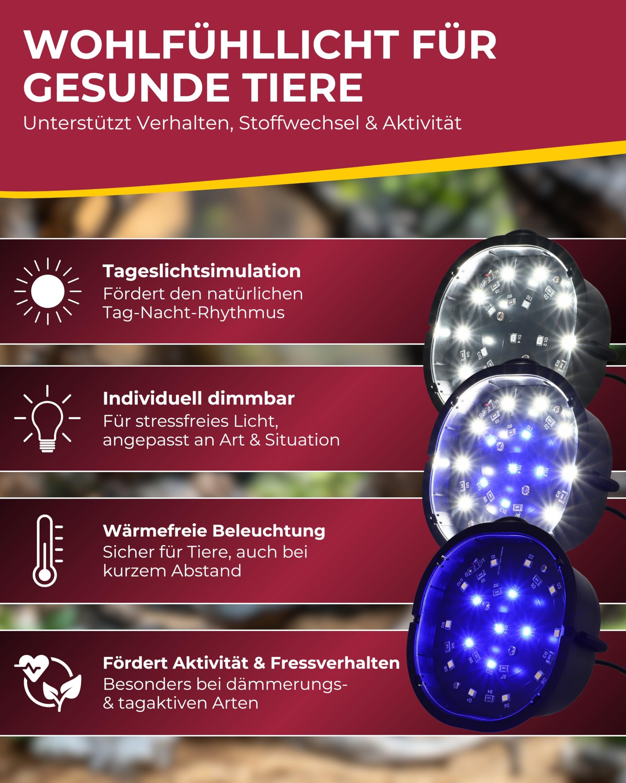 Hobby Terra Fix & Easy Nano LED Terrariumlampe dimmbar