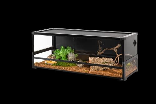 REPTI ZOO Easy-Build NRK0122 Glasterrarium 120x45x45 cm schwarz
