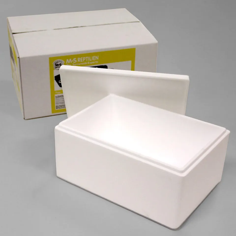 M&S Reptilien Styroporbox Tierversand 45x33,5x22 cm isoliert