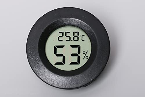 M&S Reptilien Thermo-Hygrometer rund small digital Einbau