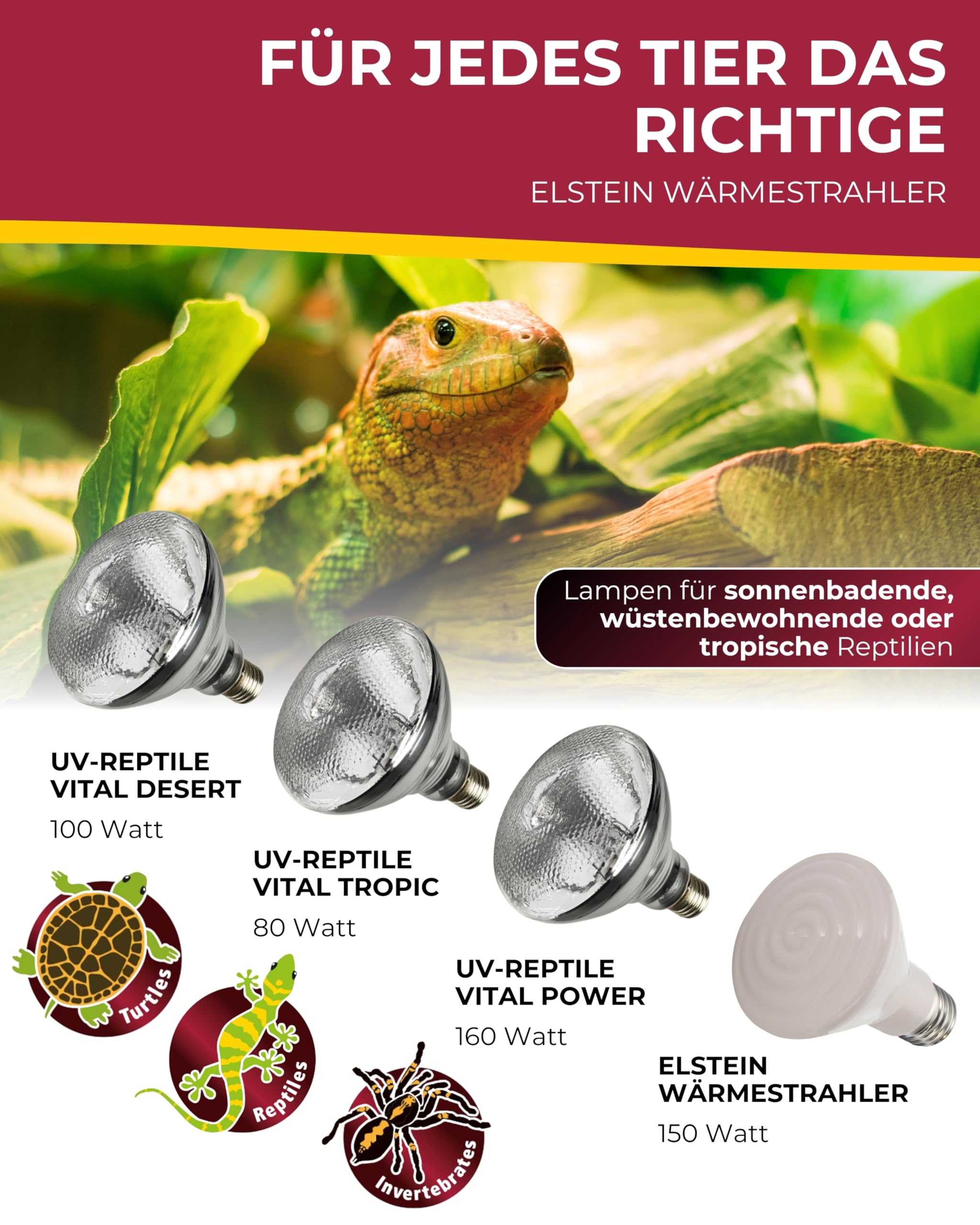 Hobby Elstein Strahler IOT 90 Dunkelstrahler 150 W Keramik