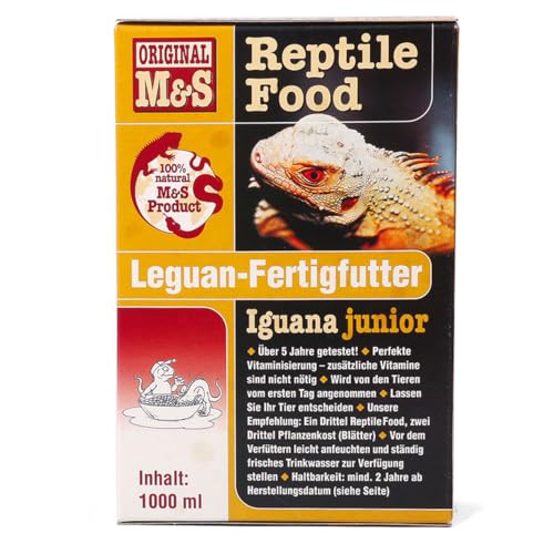 M&S Reptilien Reptile Food Iguana Junior Futter 1000 ml Pellets