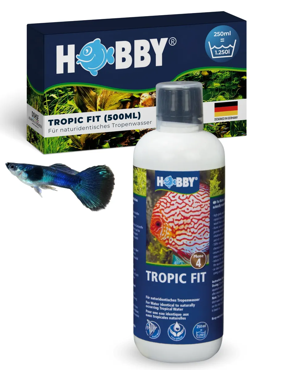 Hobby Tropic Fit Wasseraufbereiter 500 ml Schwarzwasser