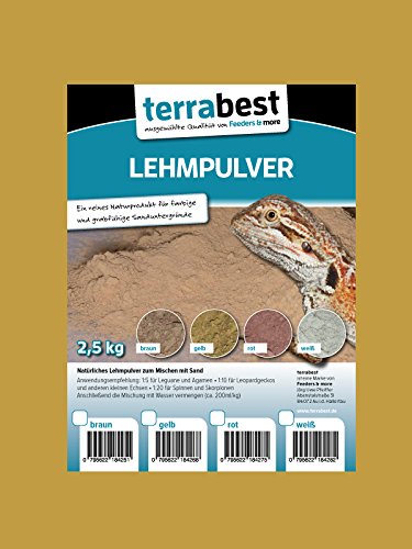 Terrabest Lehmpulver gelb Terrariensand 2,5 kg