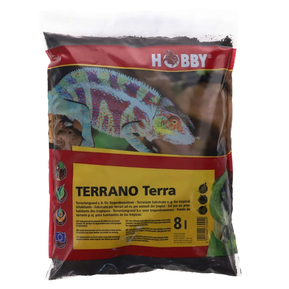 Hobby Terrano Terra Terrarienerde 8 l Regenwald grabfähig