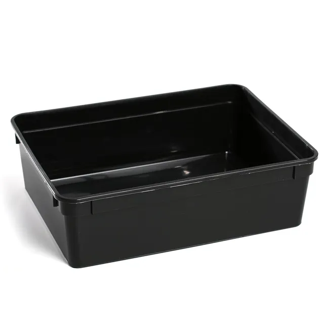 M&S Reptilien Kunststoffbox schwarz 24x18x7,5 cm ohne Deckel