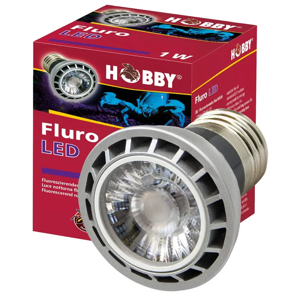 Hobby Fluro LED 1W E27 Lampe UV-Licht