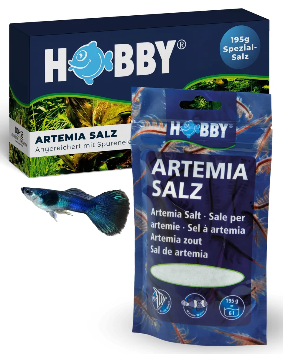 Hobby Artemia Salz 195g Lebendfutter-Zucht Spezialsalz