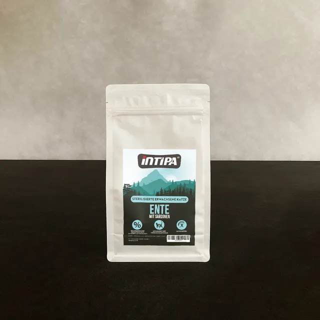 intipa CAT Ente mit Sardinen Katzenfutter trocken 300 g Fisch