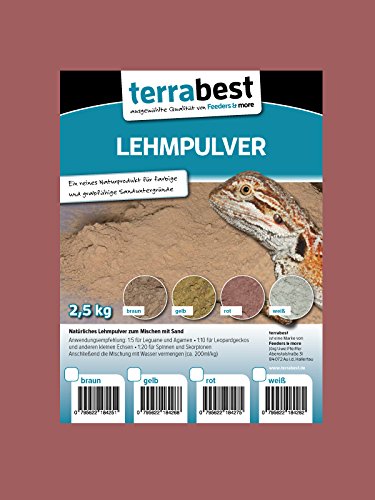 Terrabest Lehmpulver rot Bodengrund 2,5 kg grabfähig