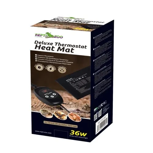 ReptiZoo Deluxe Heizmatte AHM36 Thermostat 36W 20x45cm