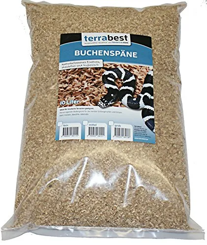 Terrabest Buchenspäne fein 1-3 mm Bodengrund 60 Liter staubarm