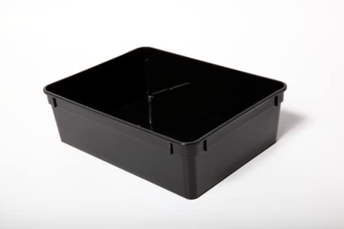 M&S Reptilien Kunststoffbox schwarz 24x18x7,5 cm Deckel klar