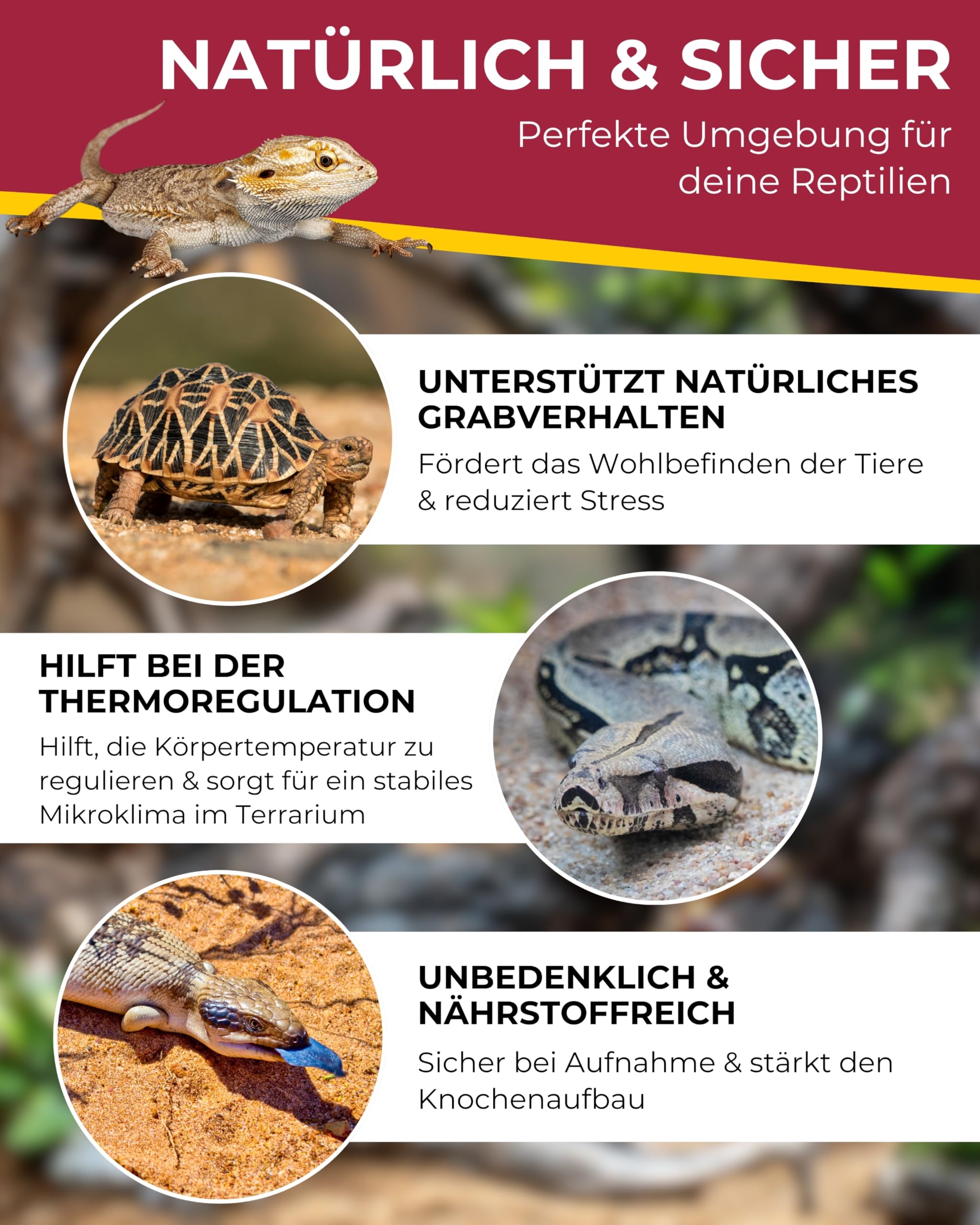 Hobby Terrano Kalzium Bodengrund 5 kg 2-3 mm natur
