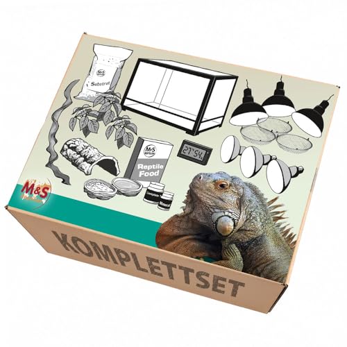 M&S Reptilien Komplettset Leguan Terrarium 182x61x91 cm RK0231