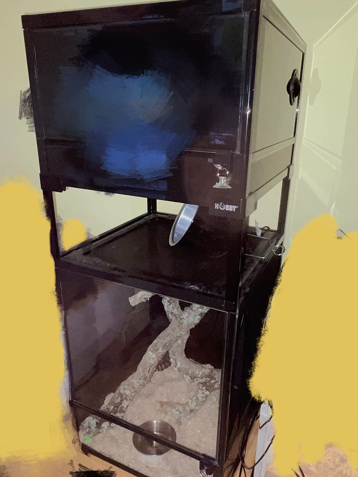 Hobby Fix und Easy Nano 1 Terrarium Schwarz wasserdicht