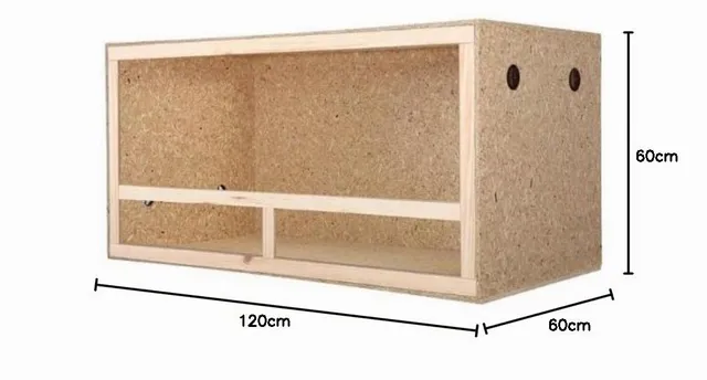 Repiterra Holzterrarium 120x60x60 cm OSB belüftet