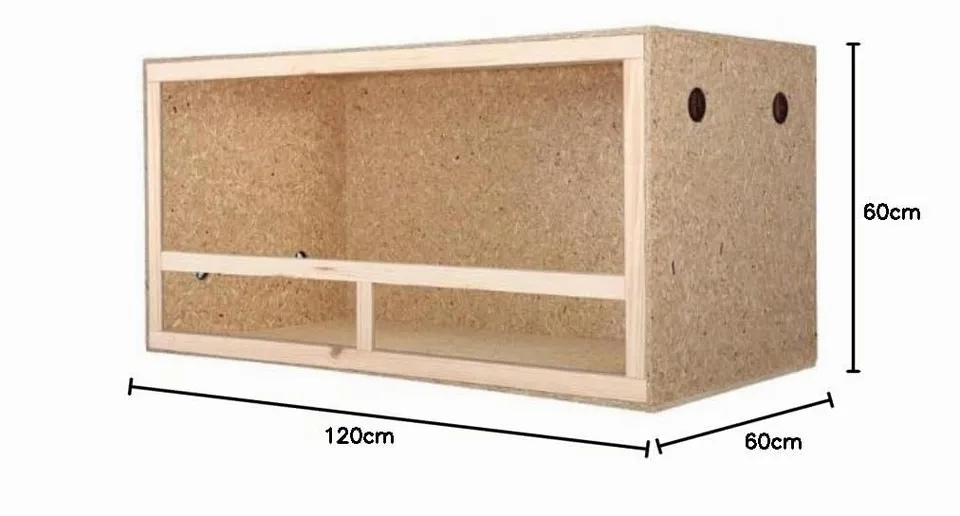 Repiterra Holzterrarium 120x60x60 cm OSB belüftet
