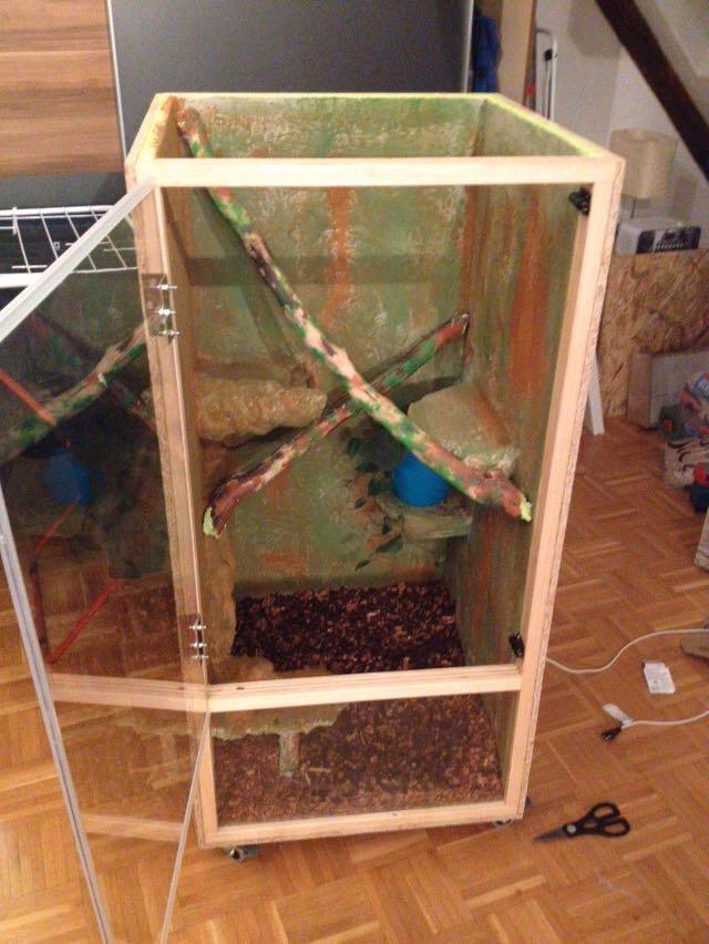 Repiterra Terrarium 60x120x60 cm Seitenbelüftung Holzterrarium