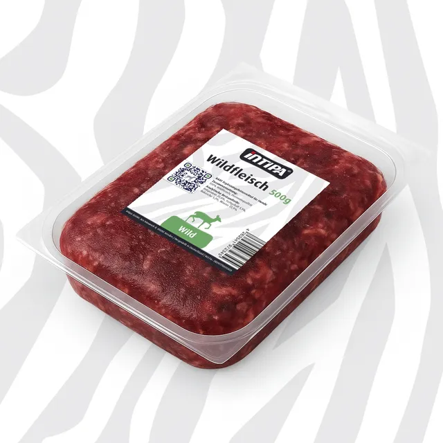 intipa BARF Wildfleisch Pur Hundefutter 500 g