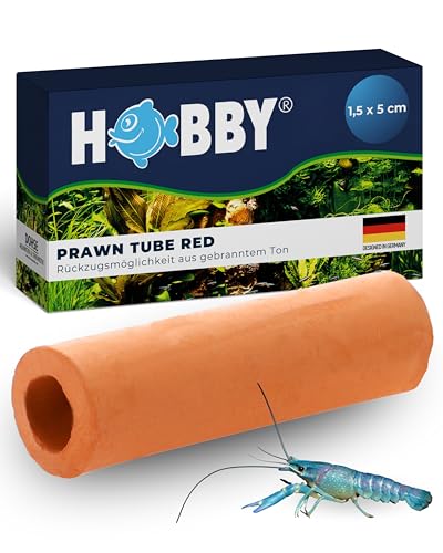 Hobby Prawn Tube Garnelenhöhle 1,5x5 cm rot