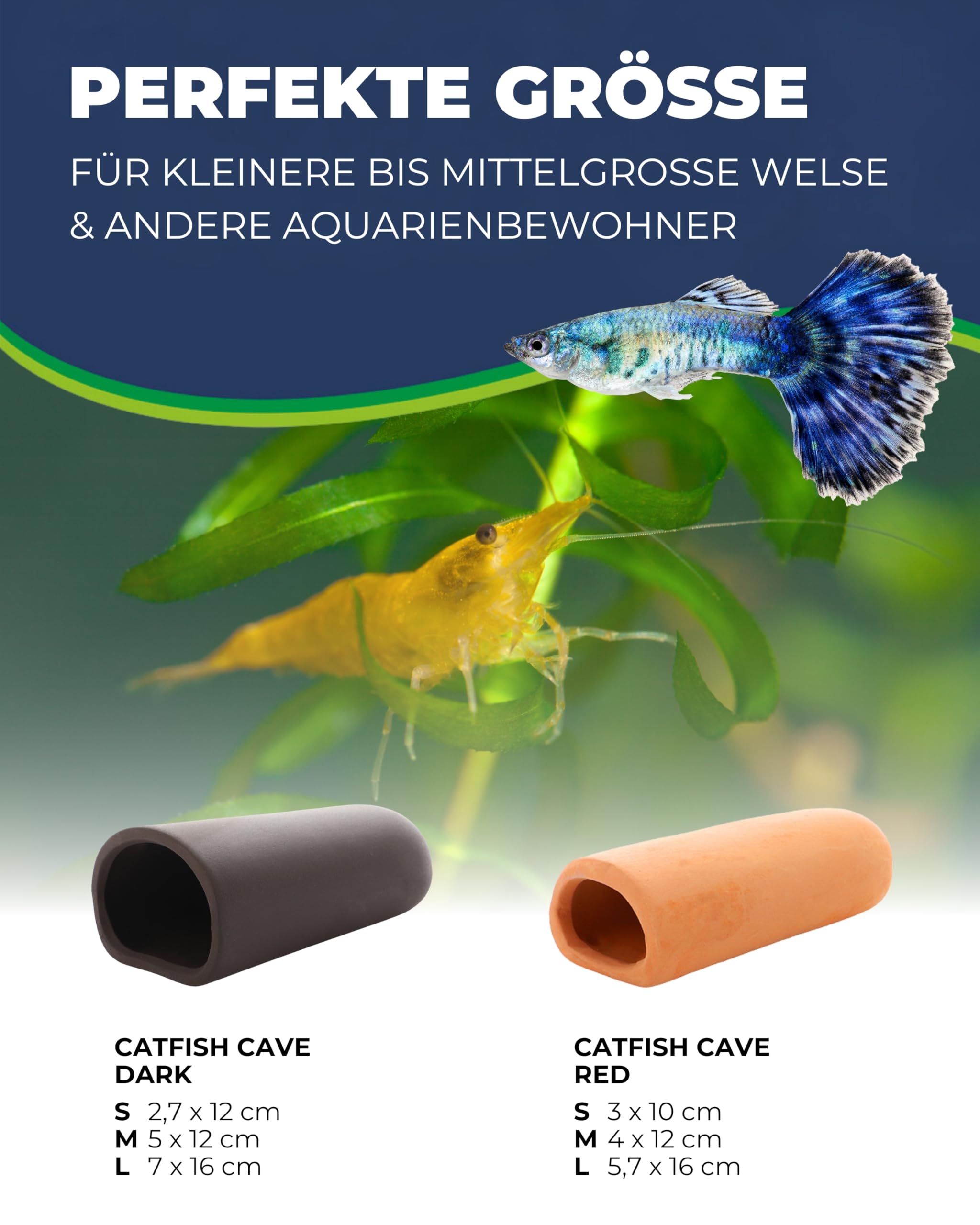 Hobby Catfish Cave L Welshöhle 7x16 cm dunkel