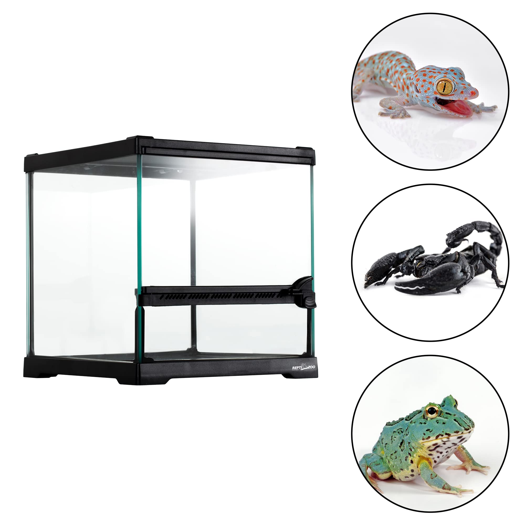 ReptiZoo Nano-Terrarium Glas 21x21x20cm 1 Tür