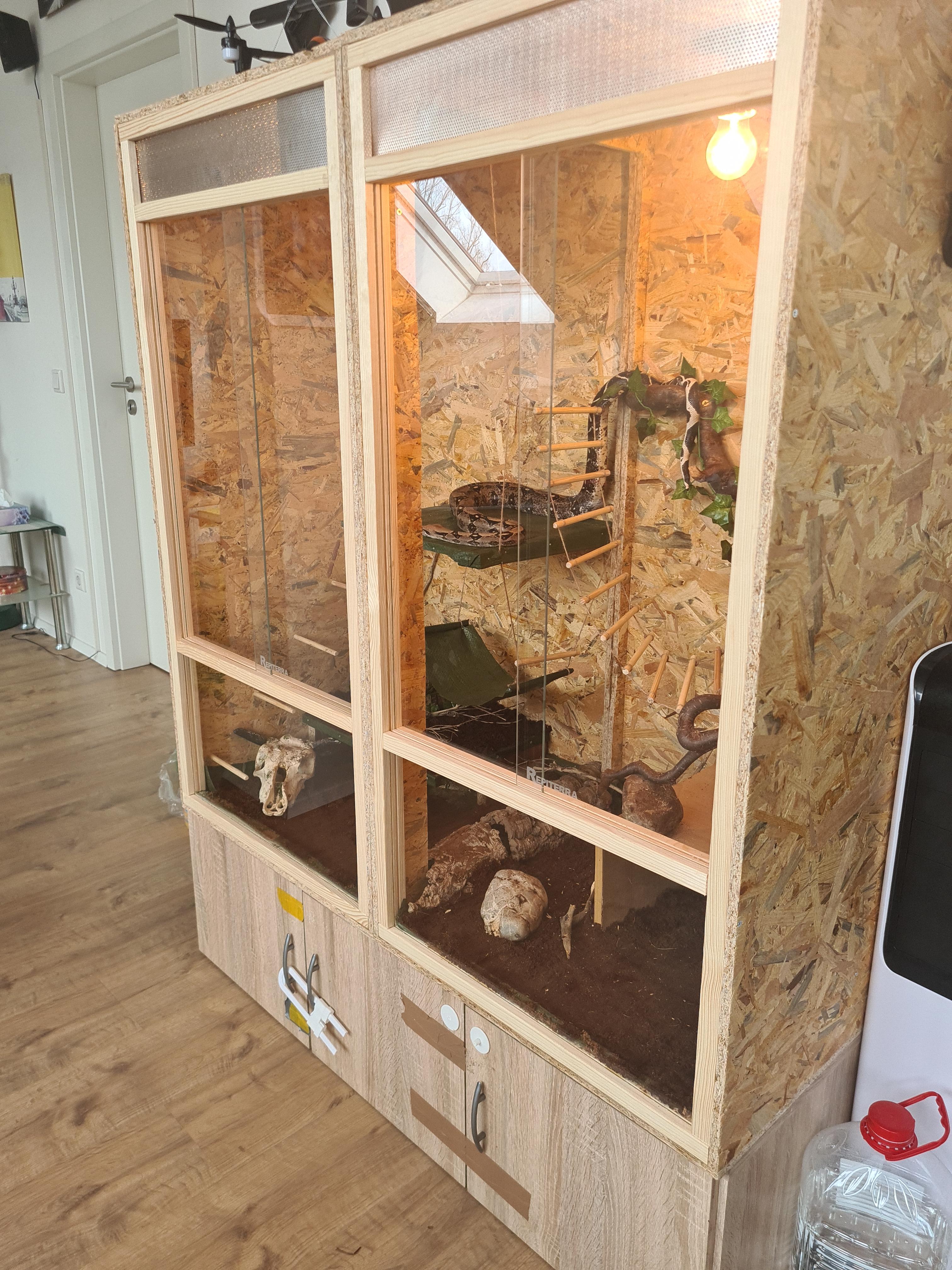 Repiterra Hoch-Terrarium 60x120x60 cm Frontbelüftung