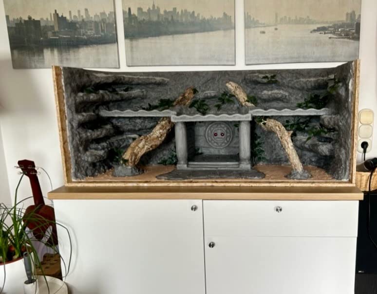 Repiterra Terrarium Seitenbelüftung Holzterrarium 120x50x50 robust