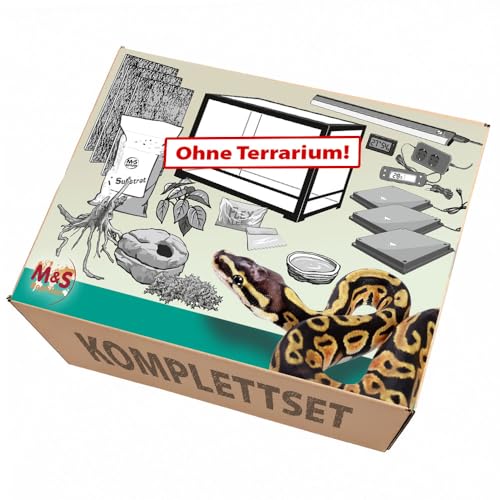 M&S Reptilien Königspython Komplettset ohne Terrarium mit Thermostat