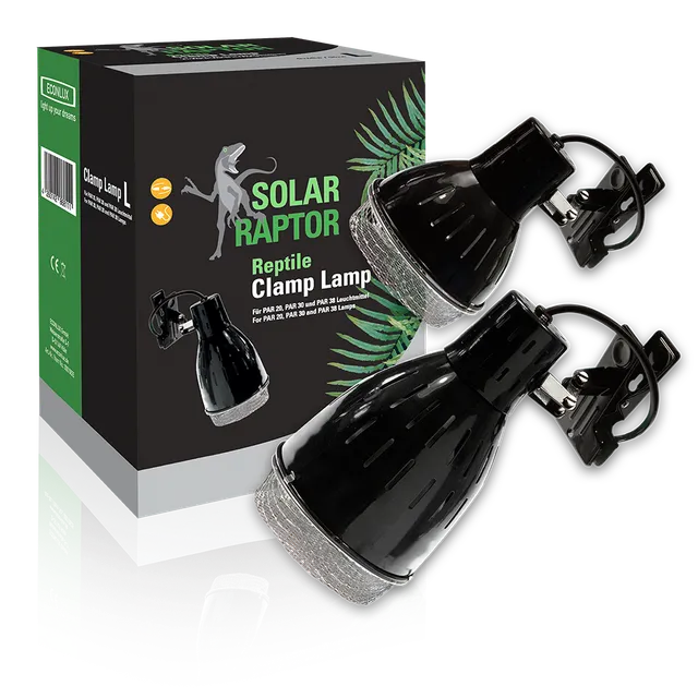 Solar Raptor ClampLamp Klemmlampe E27 schwarz