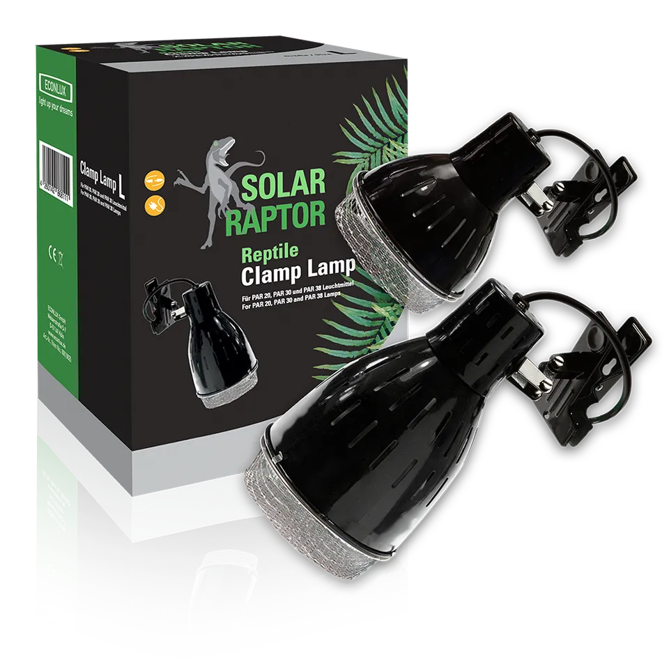 Solar Raptor ClampLamp Klemmlampe E27 schwarz