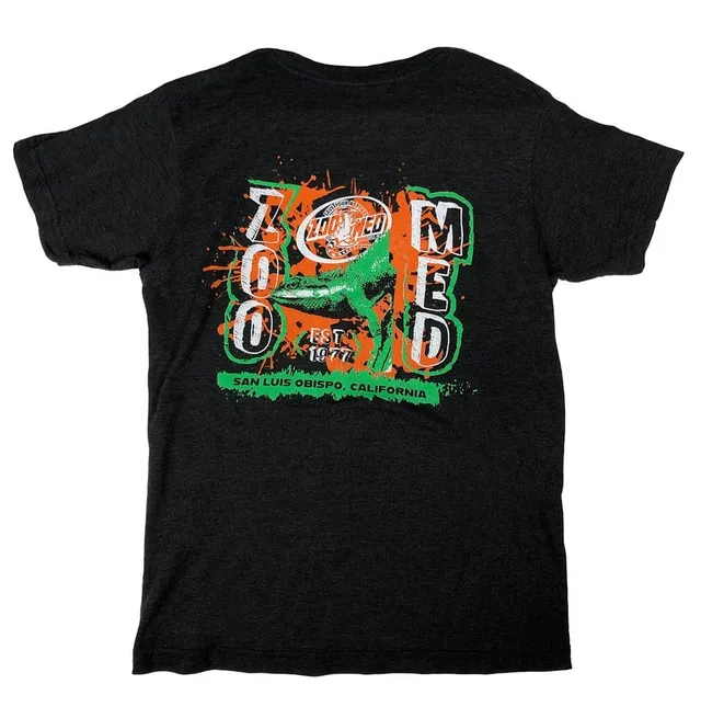 Zoo Med Lizard Logo T-Shirt Herren Schwarz Baumwolle