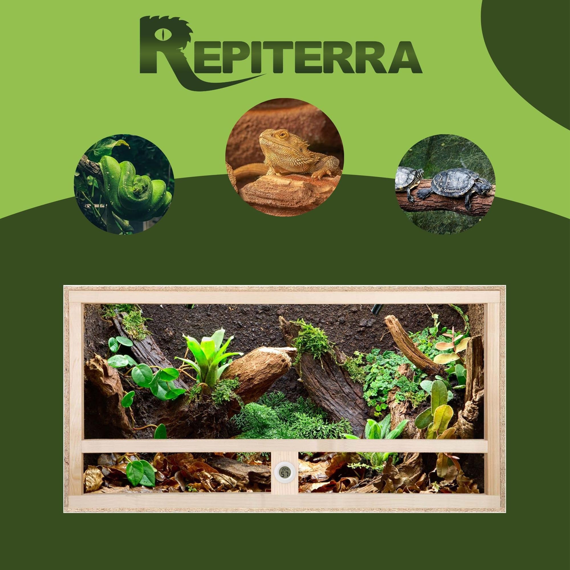 Repiterra Terrarium Seitenbelüftung 80x50x50 cm OSB