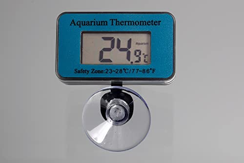 M&S Reptilien Thermometer digital blau Sauger wasserdicht