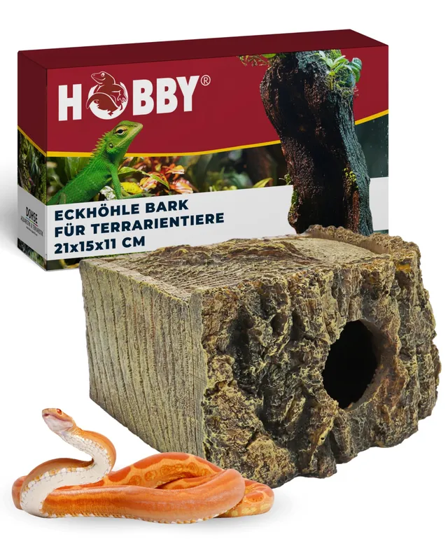 Hobby Bark I Eckhöhle Terrarium 21x15x11 cm naturnah