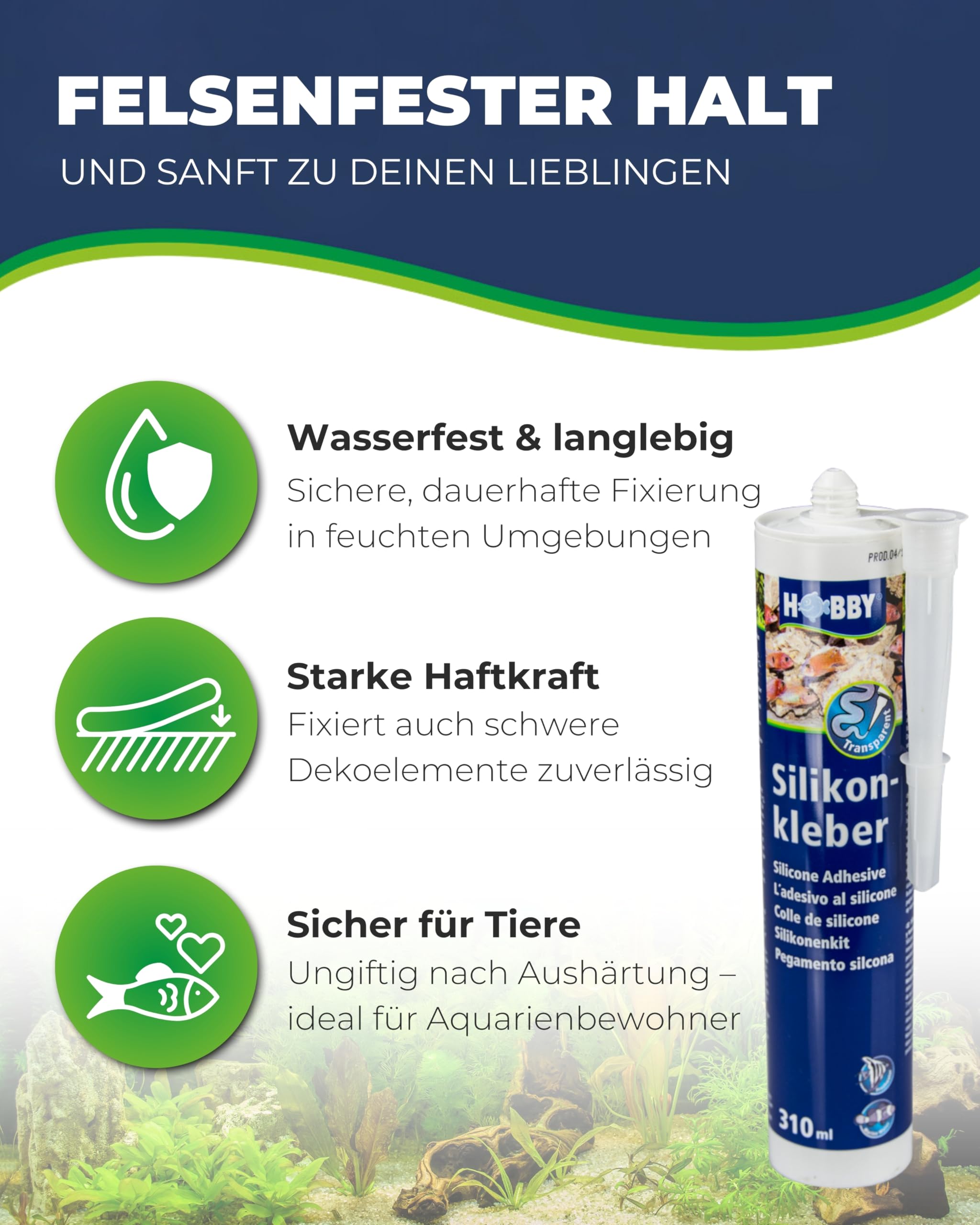 Hobby Silikonkleber 310 ml Aquariensilikon transparent