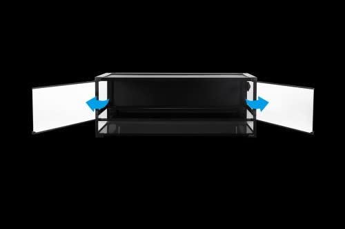 REPTI ZOO Easy-Build NRK0122 Glasterrarium 120x45x45 cm schwarz