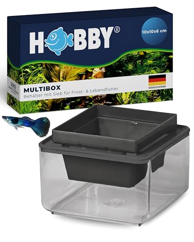 Hobby Multibox I Futterbehälter 10x10x6 cm mit Sieb