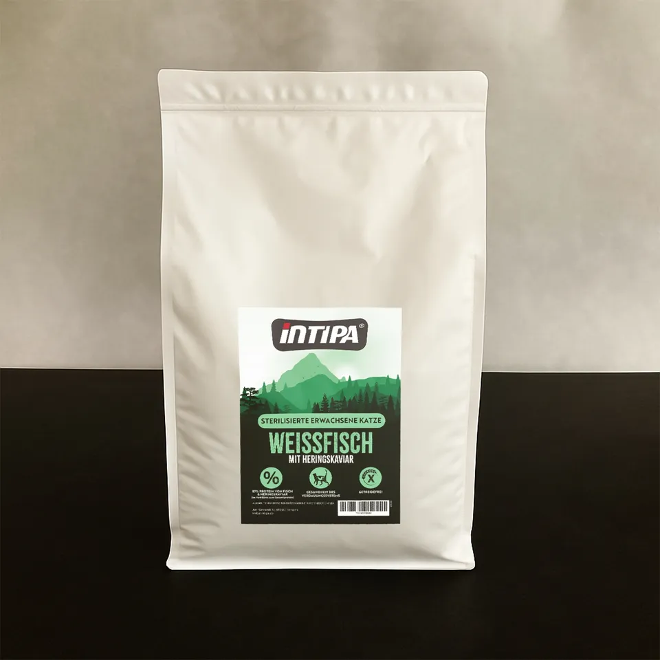 intipa CAT Weißfisch Heringskaviar Katzenfutter 5 kg