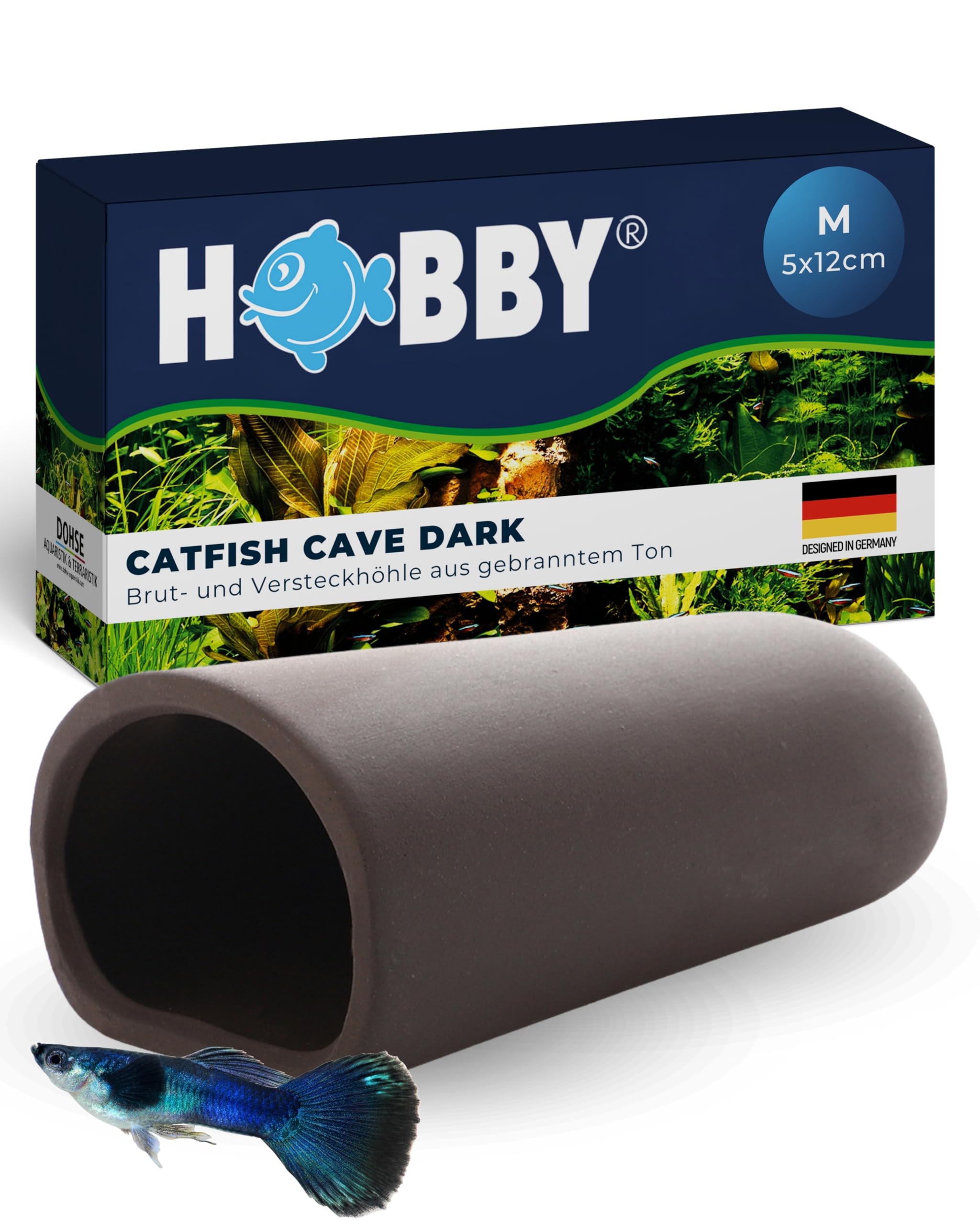 Hobby Catfish Cave L Welshöhle 7x16 cm dunkel