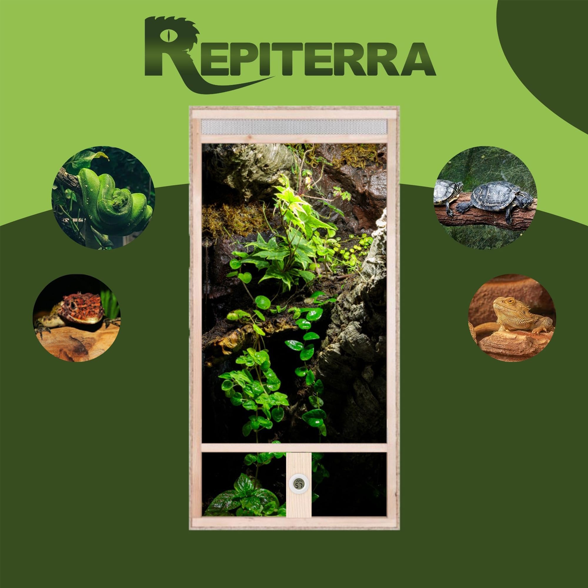 Repiterra Hoch-Terrarium 60x120x60 cm Frontbelüftung
