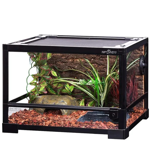 ReptiZoo RK116S Glasterrarium 45x45x32 cm Schwenktür flach
