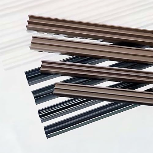 M&S Reptilien Glasführungsprofil 4 mm oben braun 1 m
