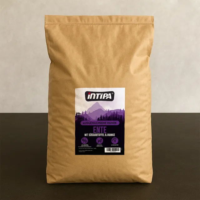intipa DOG Ente Süßkartoffel Orange Trockenfutter 15 kg