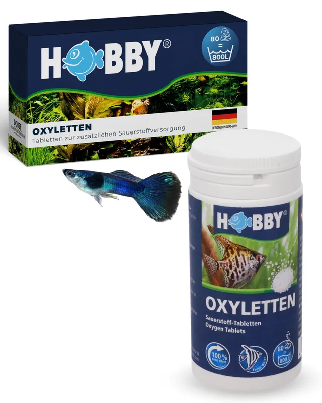 Hobby Oxyletten Sauerstoff-Tabletten 80 Stück Aquarium